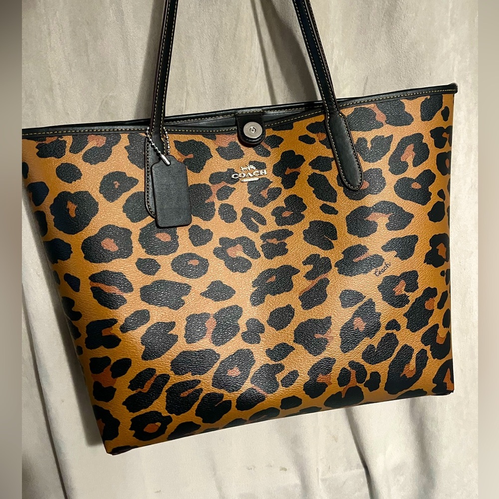 Coach cheetah purse